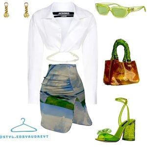 HANIFA PINK LABEL CONGO MAI MINI SKIRT